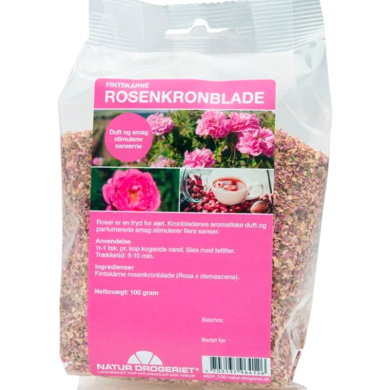 Natur Drogeriet Fintskårne rosenkronblade (100 g)