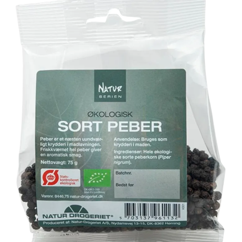Natur Drogeriet Hel Sort Peber Ø (75 gr)