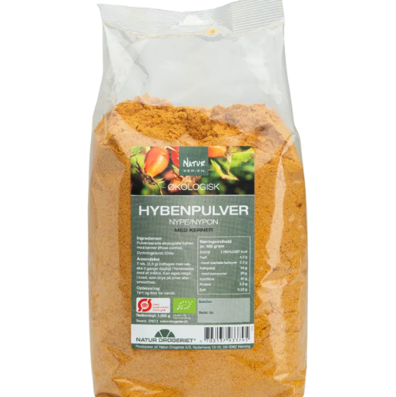 Natur-Drogeriet Hyben pulver fint m. kerner Ø 1 kg