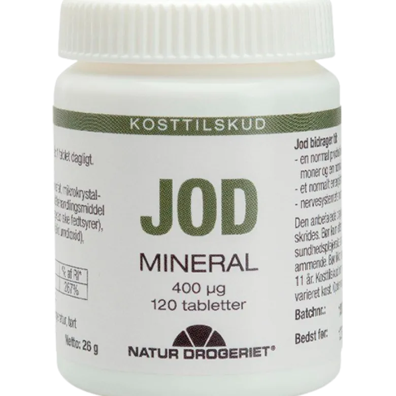 Natur Drogeriet Jod 400 µg (120 tabl)