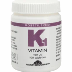 Natur Drogeriet K1-Bitamin 150 mcg (100 tabl)