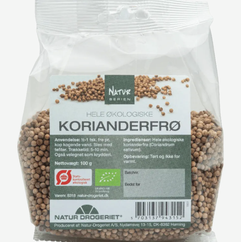 Natur Drogeriet Koriander Hel Ø (100 gr)