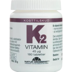 Natur Drogeriet K2 Vitamin 45 μg (180 tab)