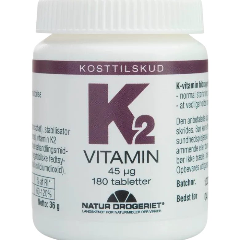 Natur Drogeriet K2 Vitamin 45 μg (180 tab)
