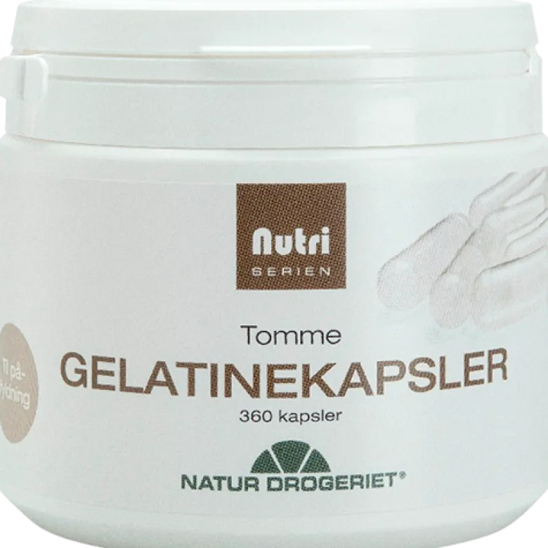 Natur Drogeriet Tomme Gelatine Kapsler (360 stk)