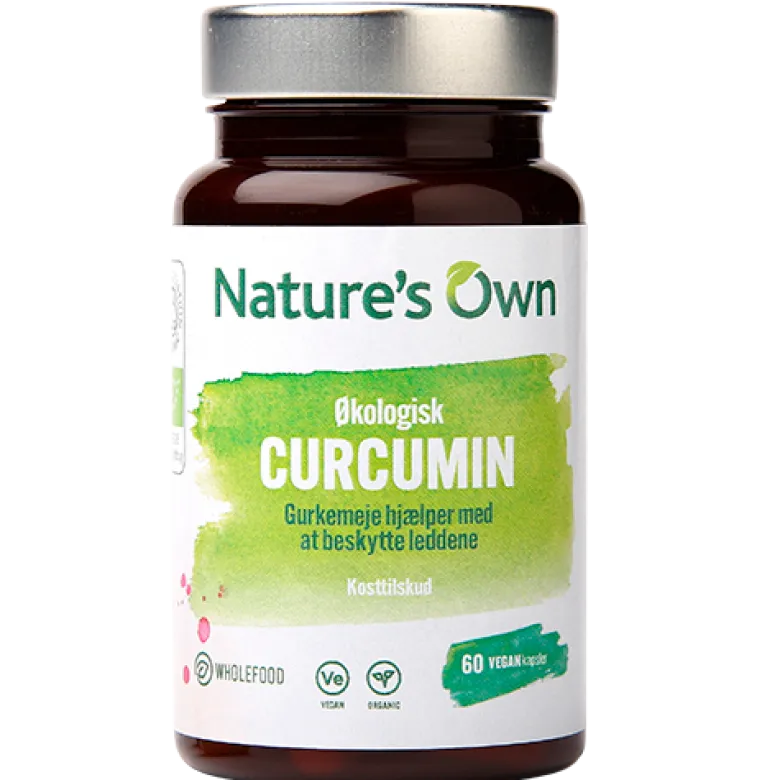 Natures Own Økologisk Curcumin (60 kaps)