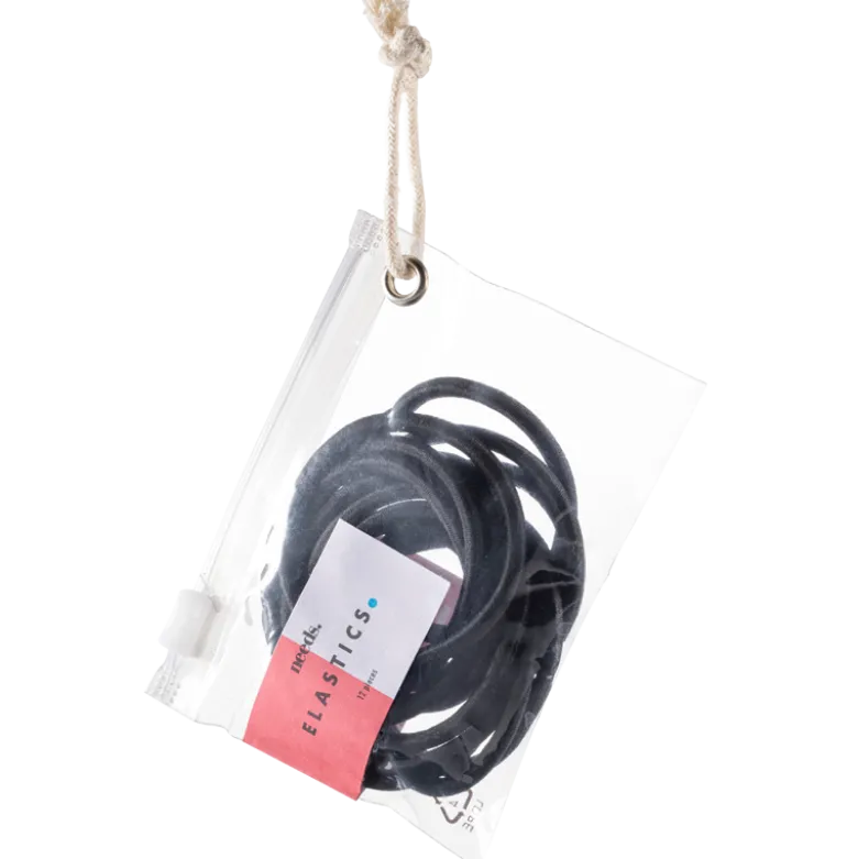 Needs Hair Elastics Black (12 stk)