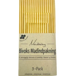 Newbeing Bivoks madindpakning gul (3 stk)