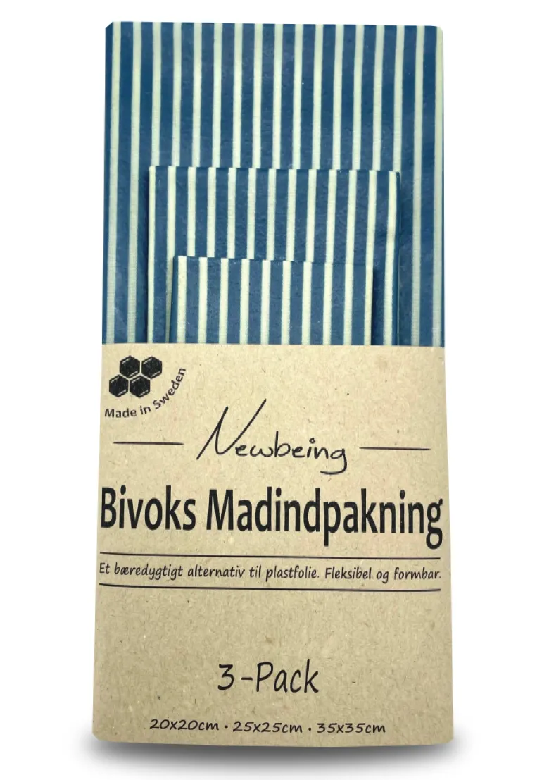 Newbeing Bivoks madindpakning blå (3 stk)