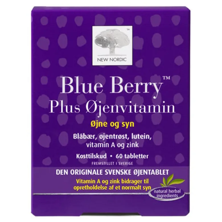 New Nordic Blue Berry Plus Øjenvitamin (60 Tab.)