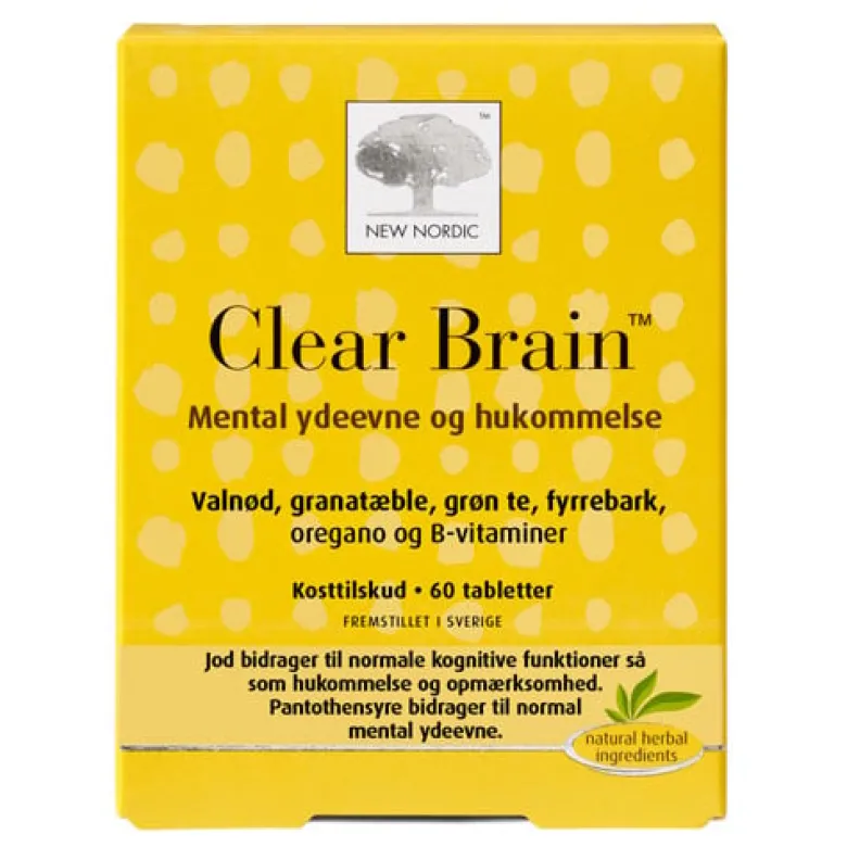 New Nordic Clear Brain (60 tabletter)