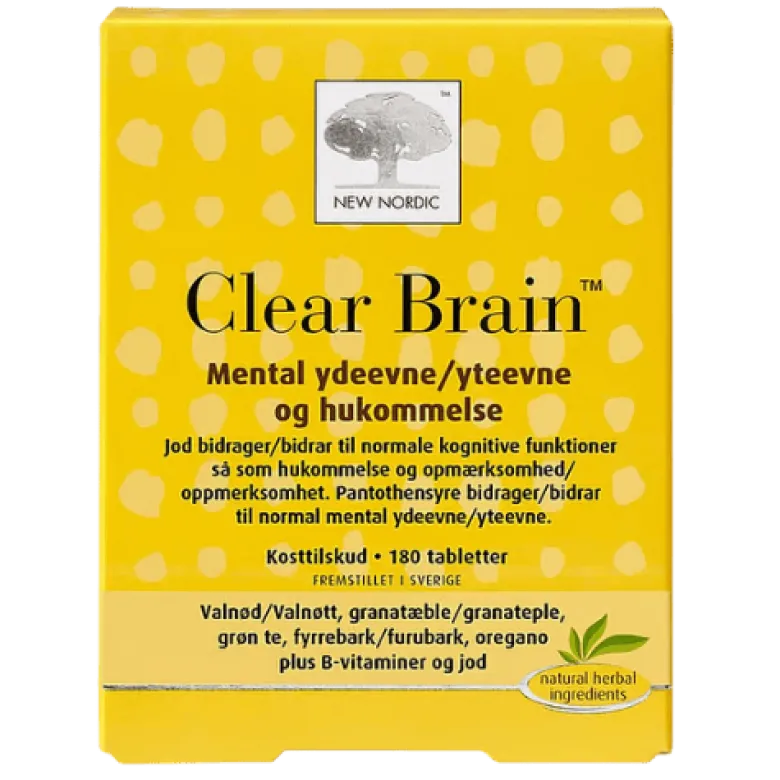 New Nordic Clear Brain (180 tabletter)