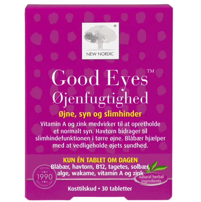 New Nordic Good Eyes Øjenfugtighed (30 tabl)