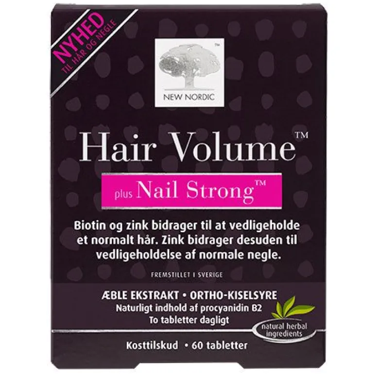 New Nordic Hair Volume + Nails Strong (60 tab)