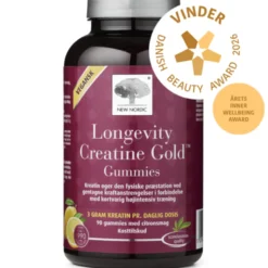 New Nordic Longevity Creatine Gold Gummies (90 stk)