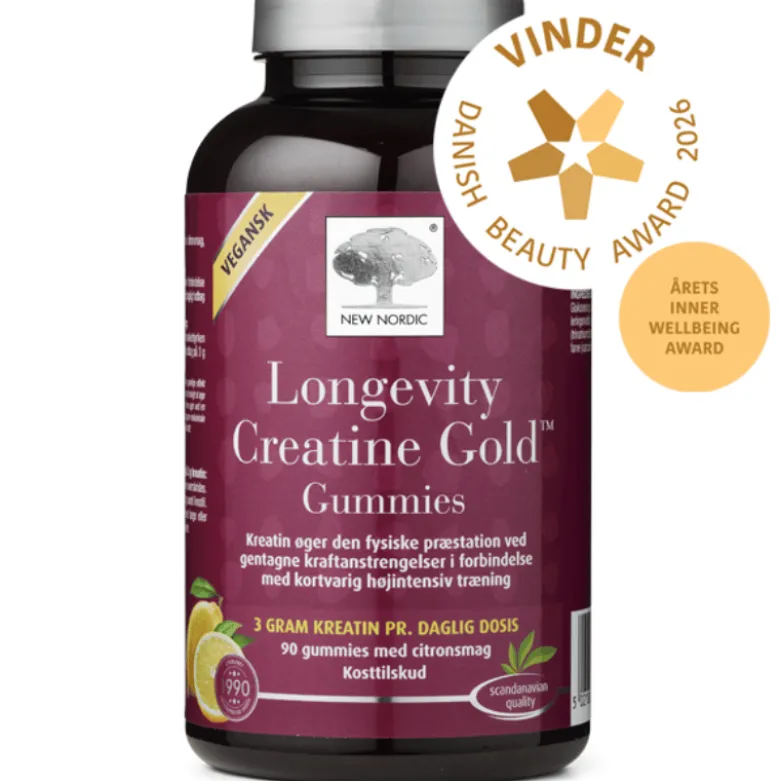 New Nordic Longevity Creatine Gold Gummies (90 stk)