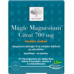 New Nordic Magic Magnesium Citrat 700 mg (60 tabl)