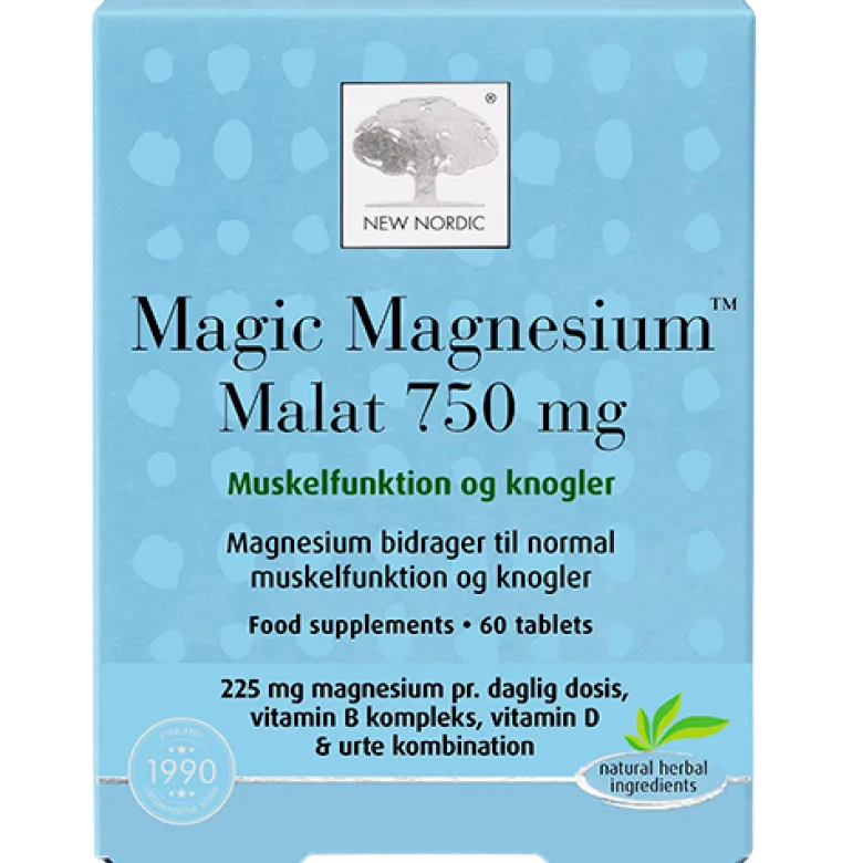 New Nordic Magic Magnesium Malat 750 mg (60 tabl)