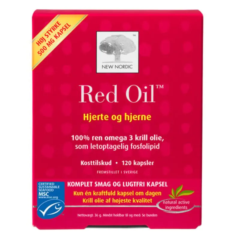 New Nordic Red Oil - Krill Olie (120 kap)