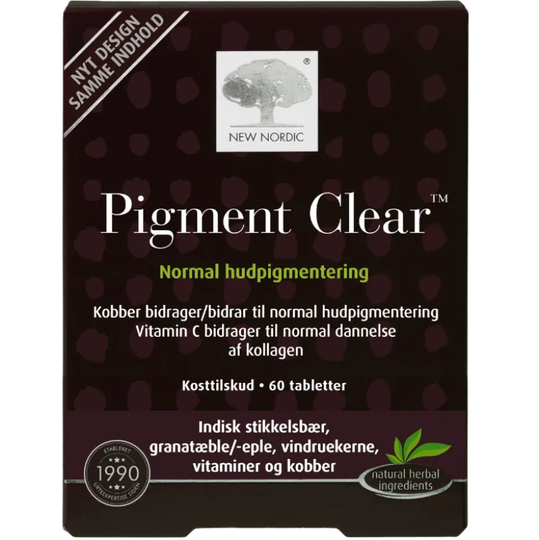 New Nordic Skin Care Pigment Clear (60 tabletter)