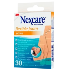 Nexcare Active Flexible Skumplastre (30 stk)