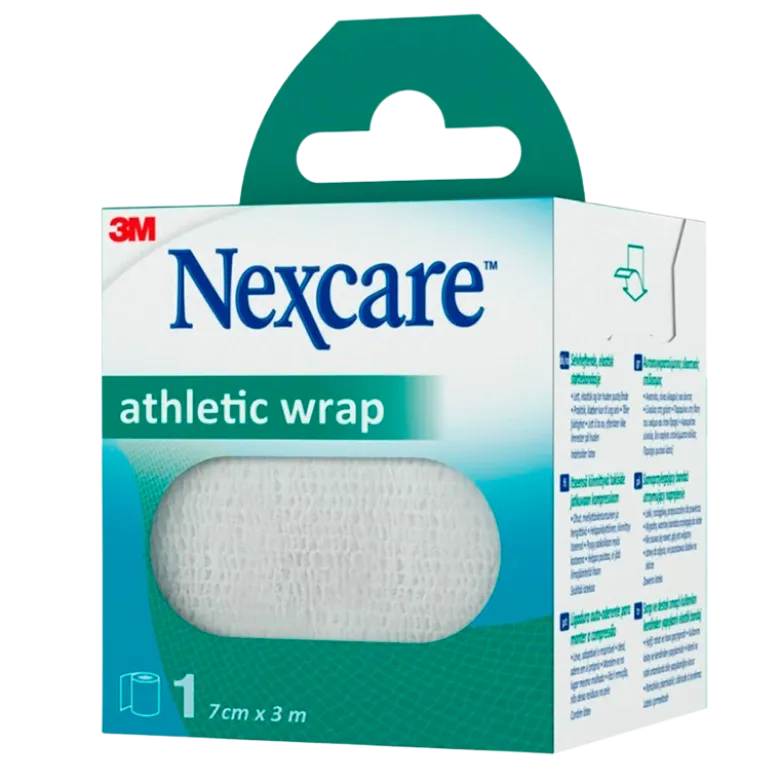 Nexcare Athletic Wrap Hvid - 7 cm x 3 m (1 stk)