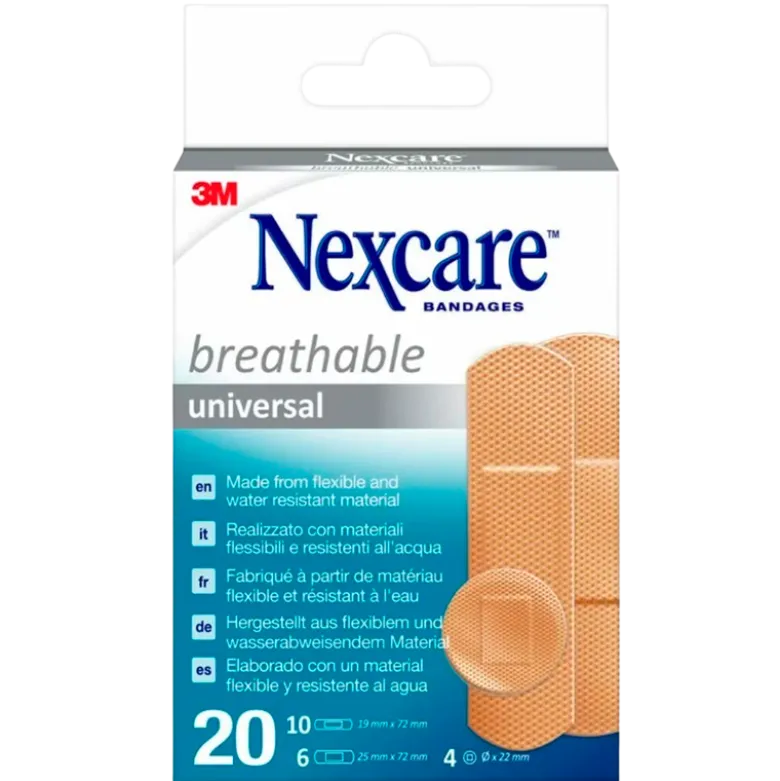 Nexcare Breathable Universal Plastre (20 stk)