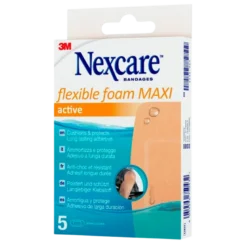 Nexcare Flexible Foam MAXI Active Plastre - 50 mm x 101 mm (5 stk)
