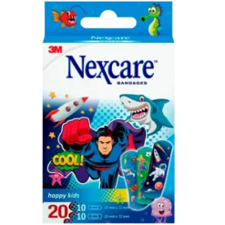 Nexcare Happy Kids Plasters, Assorted (20 stk)