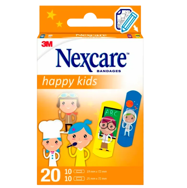 Nexcare Happy Kids Plastre (20 stk)