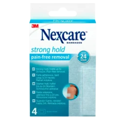 Nexcare Strong Hold Pain-Free Removal Plastre - 76.2 mm x 101 mm (4 stk)