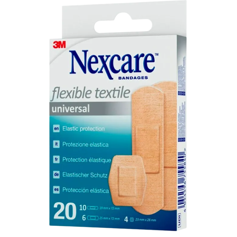 Nexcare Universal Flexible Tekstilplastre (20 stk)