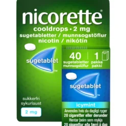 Nicorette Cooldrops Sugetabletter 2 mg (40 stk)