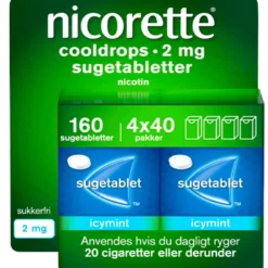 Nicorette Cooldrops Sugetabletter 2 mg (160 stk)
