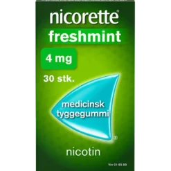 Nicorette Freshmint Medicinsk Tyggegummi 4 mg (30 stk)