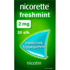 Nicorette Freshmint Medicinsk Tyggegummi 2 mg (30 stk)