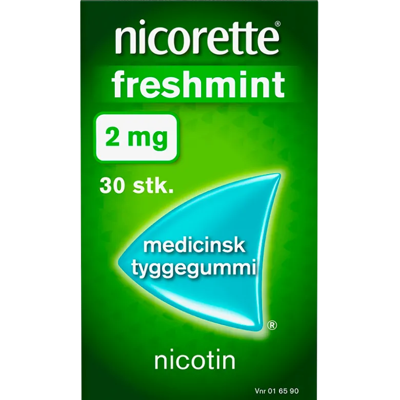 Nicorette Freshmint Medicinsk Tyggegummi 2 mg (30 stk)
