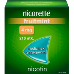 Nicorette Fruitmint Medicinsk Tyggegummi 4 mg (210 stk.)