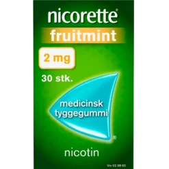 Nicorette Fruitmint Tyggegummi 2 mg (30 stk)