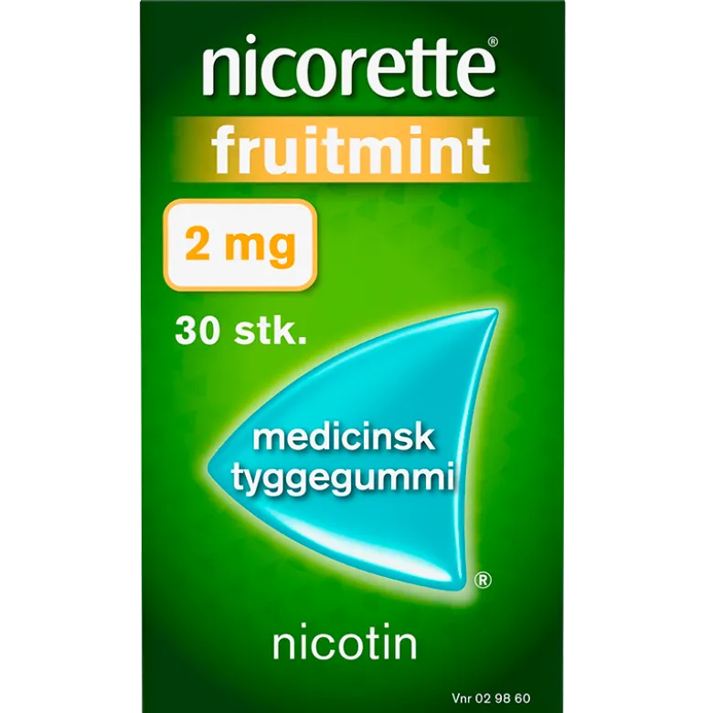 Nicorette Fruitmint Tyggegummi 2 mg (30 stk)