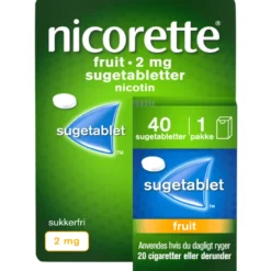 Nicorette Fruit Sugetabletter 2 mg (40 stk)
