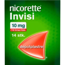 Nicorette Invisi Depotplaster 10 mg/16 t (14 stk)