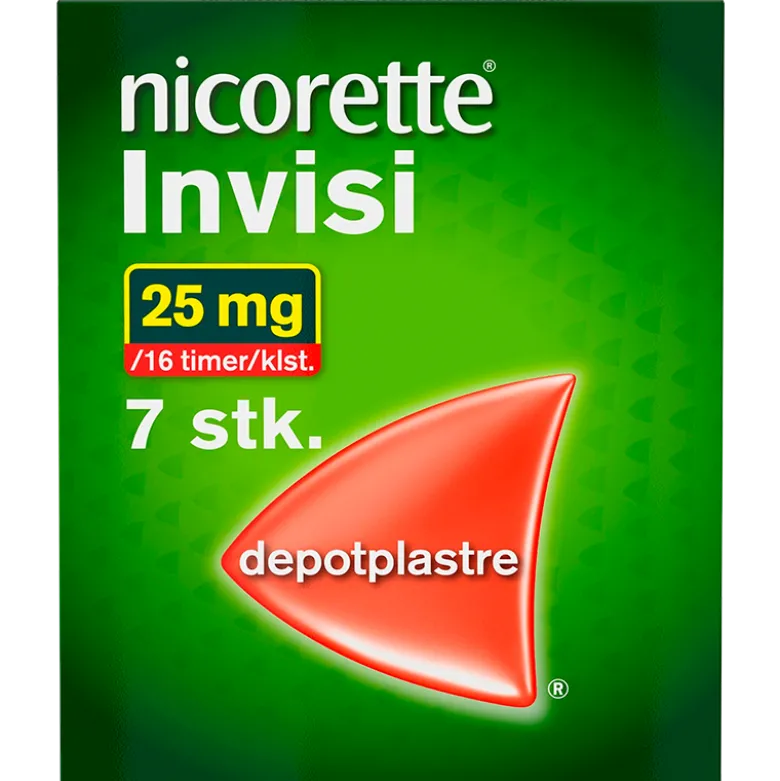 Nicorette Invisi Depotplaster 25 mg/16 t (7 stk)