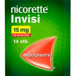 Nicorette Invisi Depotplaster 15 mg/16 t (14 stk)
