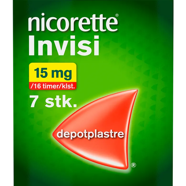 Nicorette Invisi Depotplastre 15 mg (7 stk)