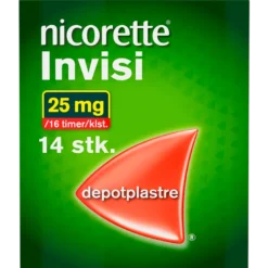 Nicorette Invisi Depotplastre 25 mg (14 stk)