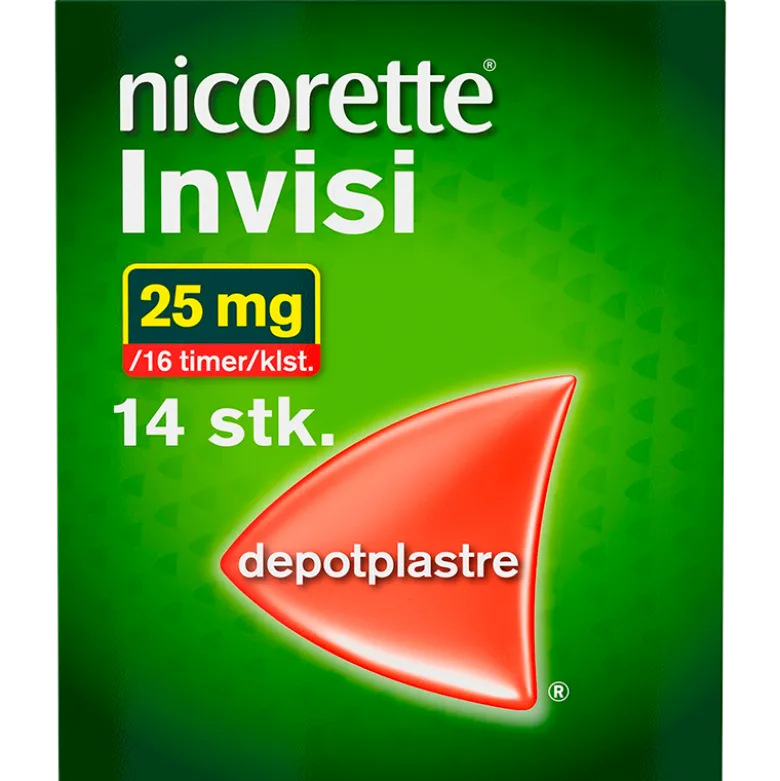 Nicorette Invisi Depotplastre 25 mg (14 stk)