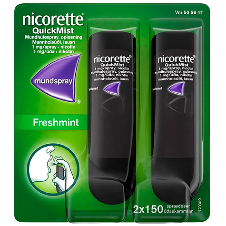 Nicorette Quickmist Mundspray 1 mg (2x150 doser)