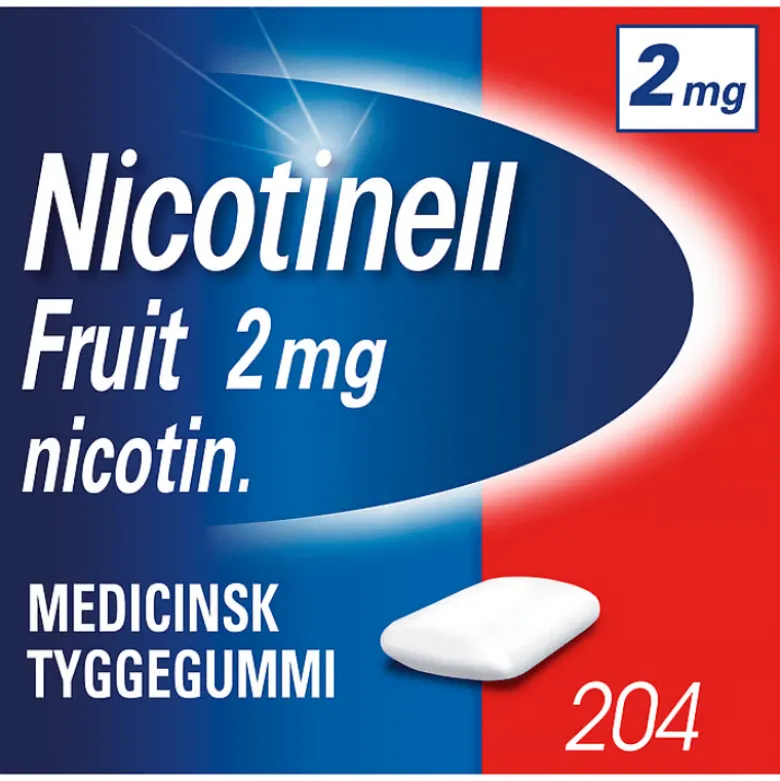 Nicotinell Fruit Tyggegummi 2 mg (204 stk)