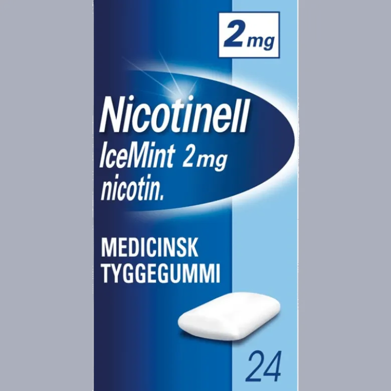 Nicotinell Icemint Medicinsk Tyggegummi 2 mg (24 stk)